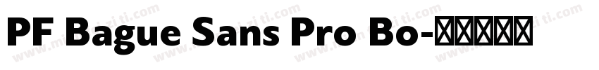PF Bague Sans Pro Bo字体转换